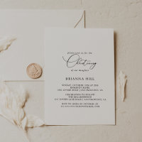 Classy Chic Minimalist Christening