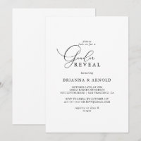 Classy Chic Minimalist Gender Reveal Party