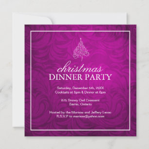 Classy Christmas Dinner Party Invitation
