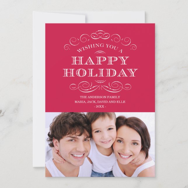 CLASSY CHRISTMAS | HOLIDAY PHOTO CARD (Front)