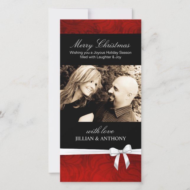 Classy Christmas Photo Card (Front)