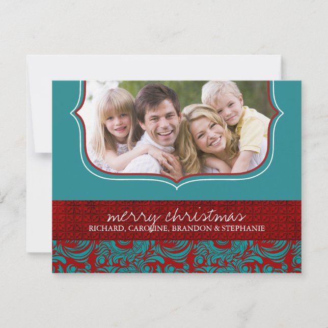 Classy Christmas Photo Card (Front)
