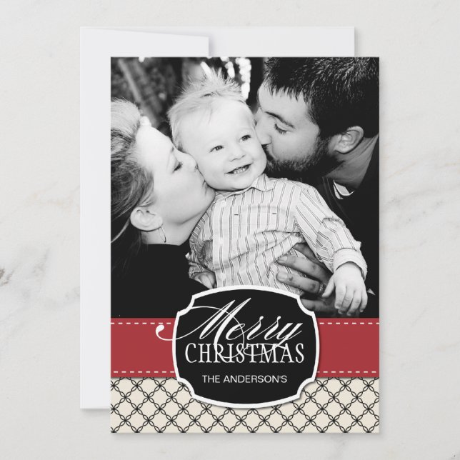 Classy Christmas Photo Cards (Front)
