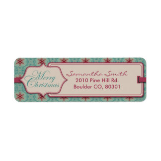 Classy Christmas Return Label