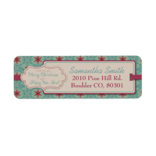Classy Christmas Return Label