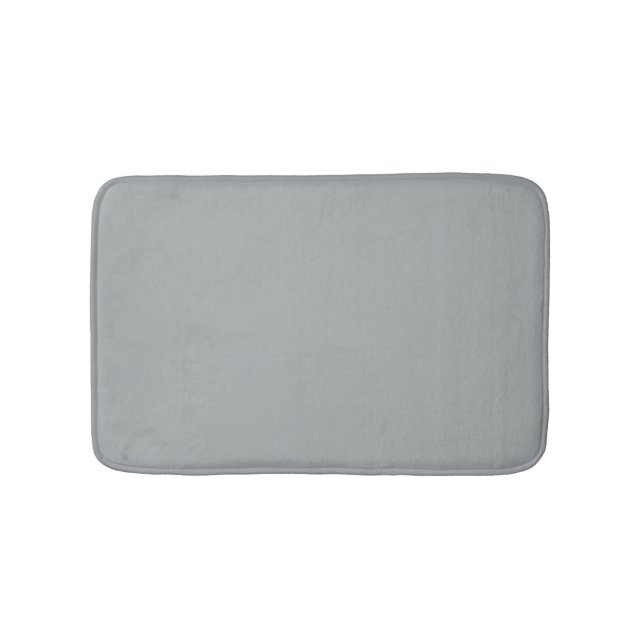 Classy Christmas Silver Winter Solid Colour Bath Mat (Front)