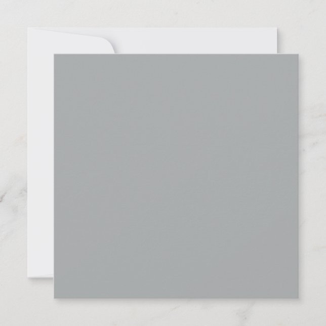 Classy Christmas Silver Winter Solid Colour Card (Front)