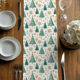 Classy Christmas Trees Festive Dining Table Runner