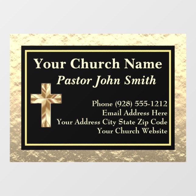 Classy Church Pastor Gold And Black  (Sheet)