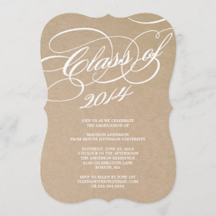 Classy Class of 2014 Graduation Party Invitation