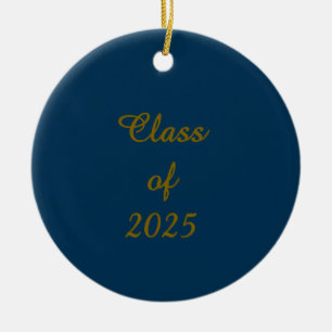 Classy Class of 2025 Ceramic Tree Decoration