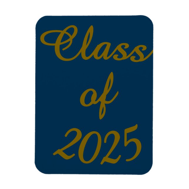 Classy Class of 2025 Flexible Photo Magnet (Vertical)