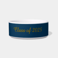 Classy Class of 202X Ceramic Pet Bowl