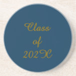 Classy Class of 202X Graduation Sandstone Coaster<br><div class="desc">Classy Class of 202X Graduation design</div>