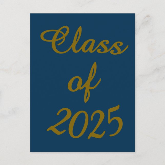 Classy Class of 202X Postcard (Front)