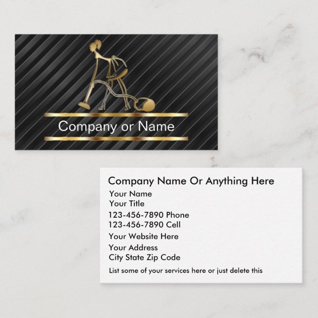 Classy Cleaning Business Cards (Front/Back)