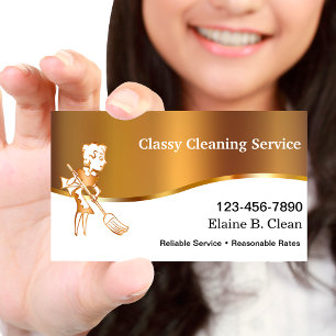 Classy Cleaning Business Cards