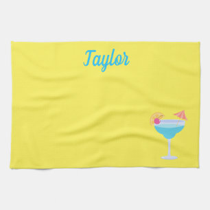 Classy cocktail glass tea towel