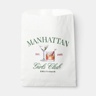Classy Cocktails Green & Red Girl's Club Favour Bags