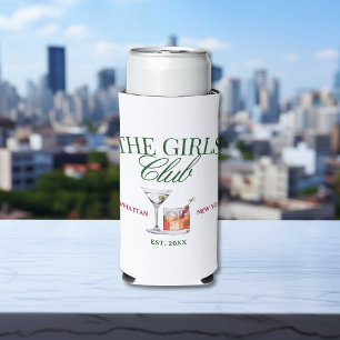 Classy Cocktails Green & Red Girl's Club Seltzer Can Cooler