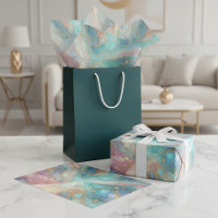 Classy Colourful Gold Marble Gift Wrap Tissue Pape