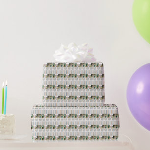 Classy colourful photo modern christmas wrapping p wrapping paper