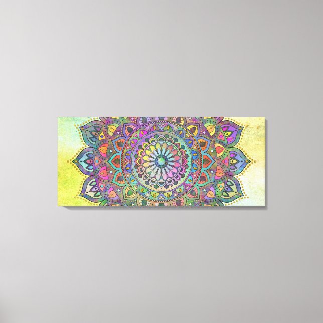 Classy Colourfully Mandala India Style 1 Canvas Print (Front)