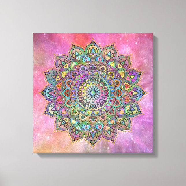 Classy Colourfully Mandala India Style 1 Canvas Print (Front)