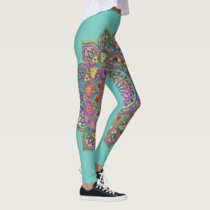 Classy Colourfully Mandala India Style 1 Leggings