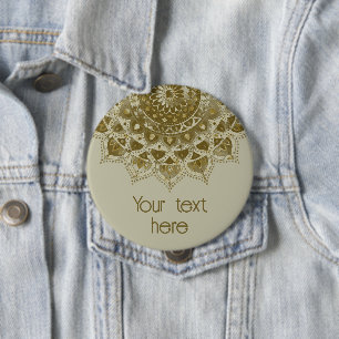 Classy Colourfully Mandala India Style 4 10 Cm Round Badge