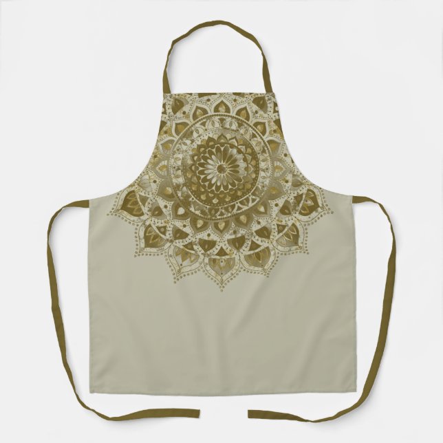 Classy Colourfully Mandala India Style 4 Apron (Front)