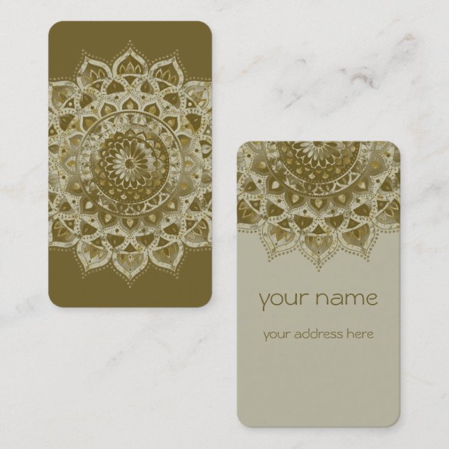 Classy Colourfully Mandala India Style 4 Business Card (Front/Back)