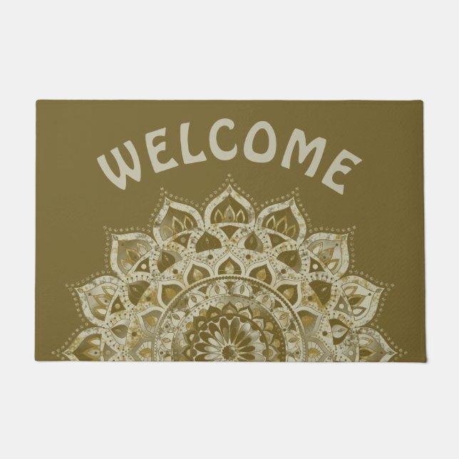 Classy Colourfully Mandala India Style 4 Doormat (Front)