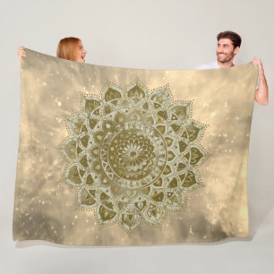 Classy Colourfully Mandala India Style 4 Fleece Blanket