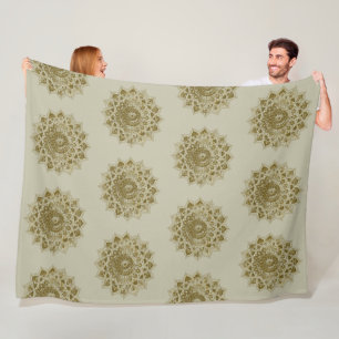 Classy Colourfully Mandala India Style 4 Fleece Blanket