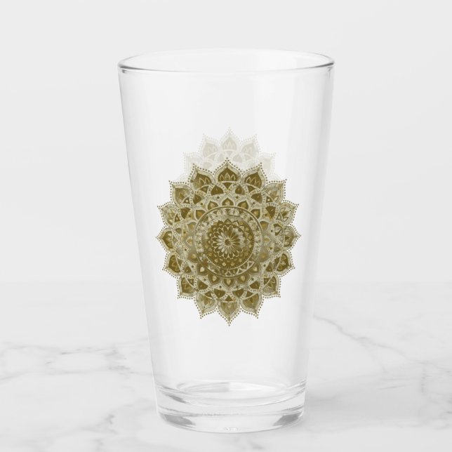 Classy Colourfully Mandala India Style 4 Glass (Front)