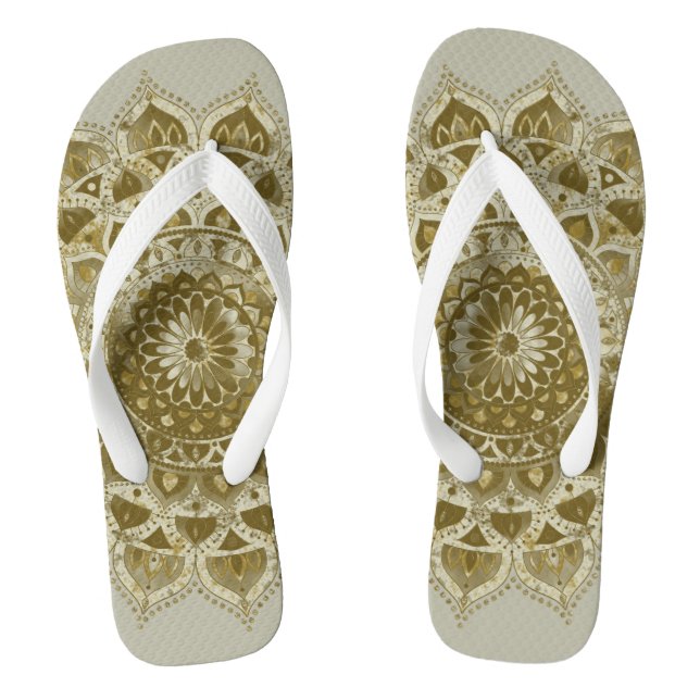 Classy Colourfully Mandala India Style 4 Jandals (Footbed)