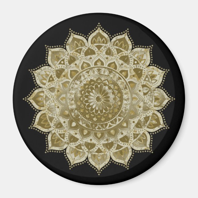 Classy Colourfully Mandala India Style 4 Magnet (Front)