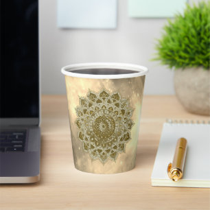 Classy Colourfully Mandala India Style 4 Paper Cups