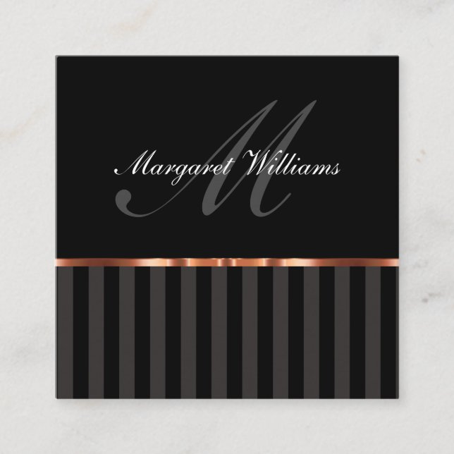 Classy Consultant Professional Square Business Card (Front)