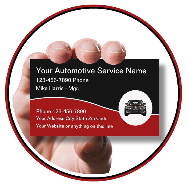 Classy Cool Automotive Business Card (Creator Uploaded)