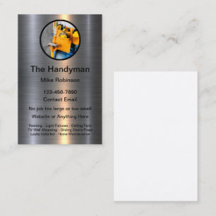 Classy Cool Handyman Business Cards