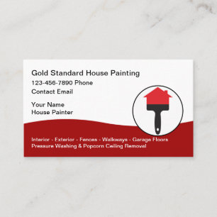 Classy Cool House Painter Business Card