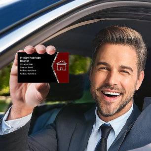 Classy Cool Realtor Real Estate Business Card