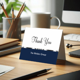 Classy Corporate Realtor Thank You Cards Template