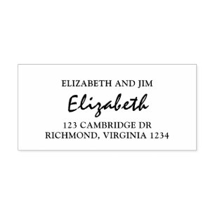 Classy Couple Return Address Self-inking Stamp