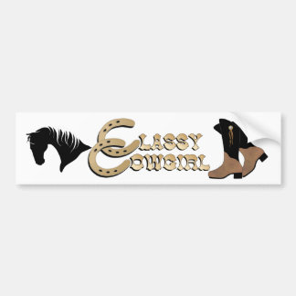 Classy Cowgirl BUMPER STICKER