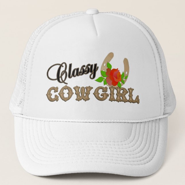 Classy CowGirl Cap Hat (Front)