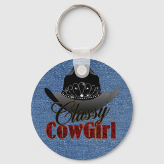 Classy Cowgirl Rodeo Queen Keychain