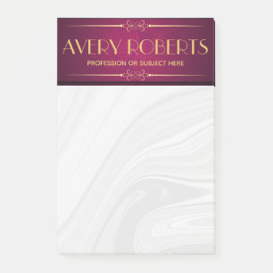 Classy crimson mandala Elegant luxury Post-it Notes